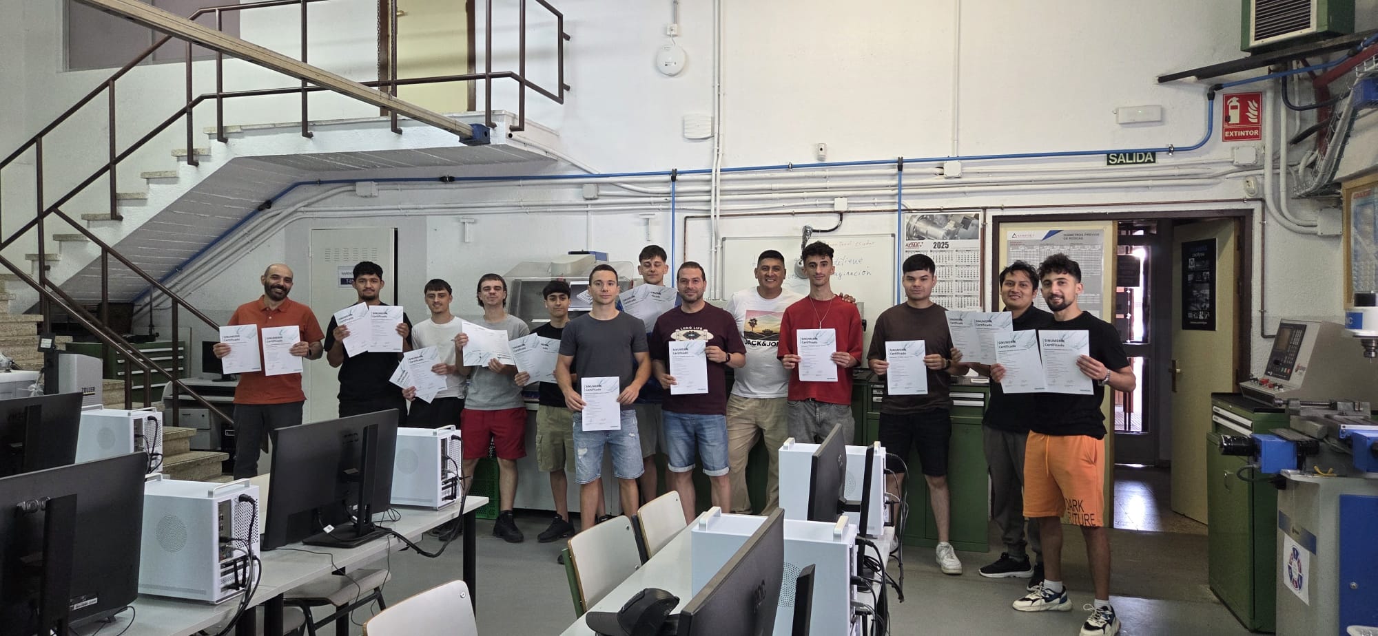 Entrega de Certificados Siemens SINUMERIK ONE al alumnado de 1PPM